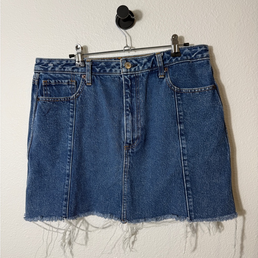 Abercrombie & Fitch Zoe Natural Rise Vintage A Line Skirt